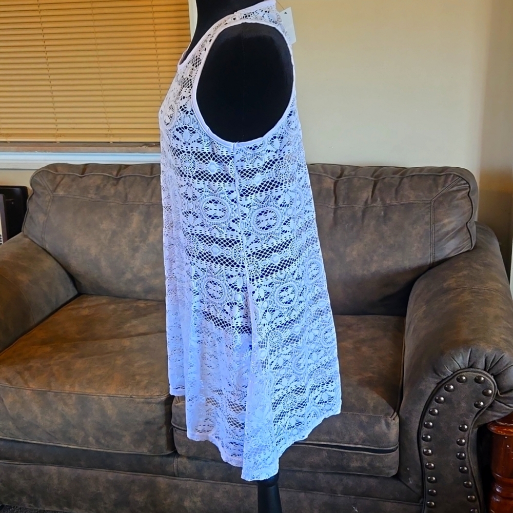 West Loop White Bathing Suit CoverUp - Picture 6 of 8